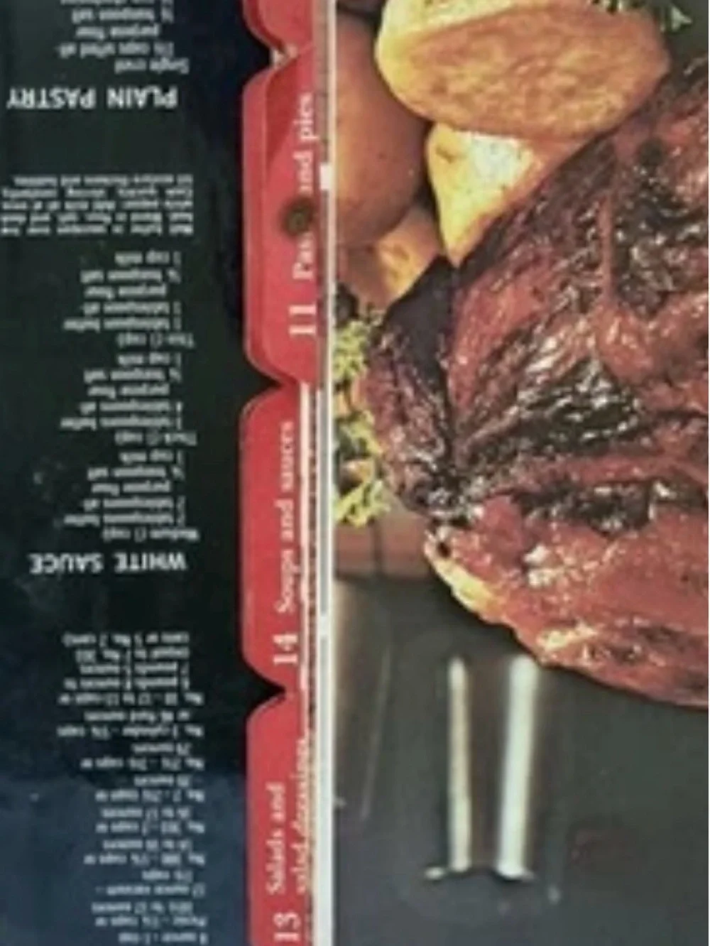 Vintage 1980s Better Homes and Gardens New Cook Book 5 Ring Binder Red Plaid